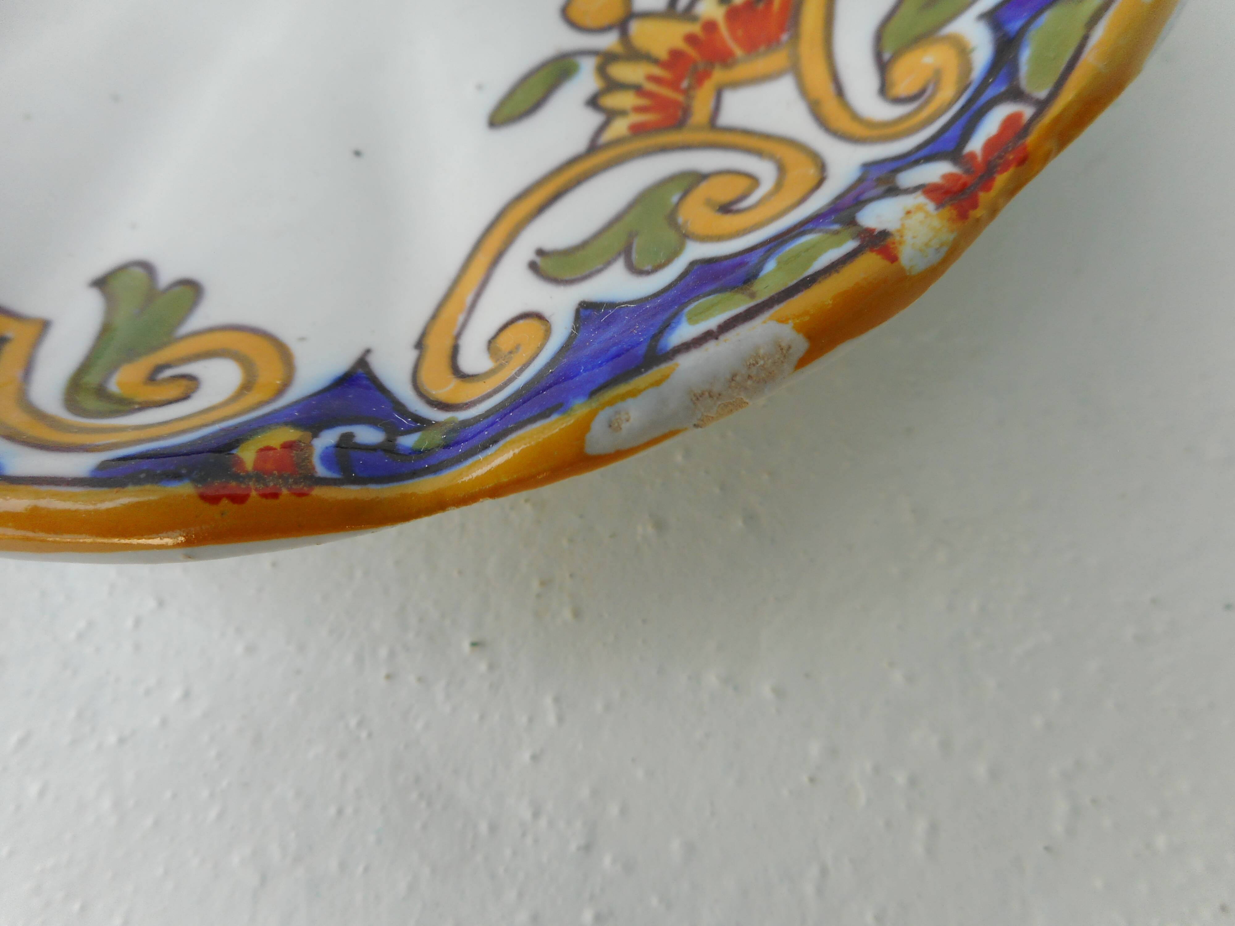 Two cups of earthenware "Rouen"