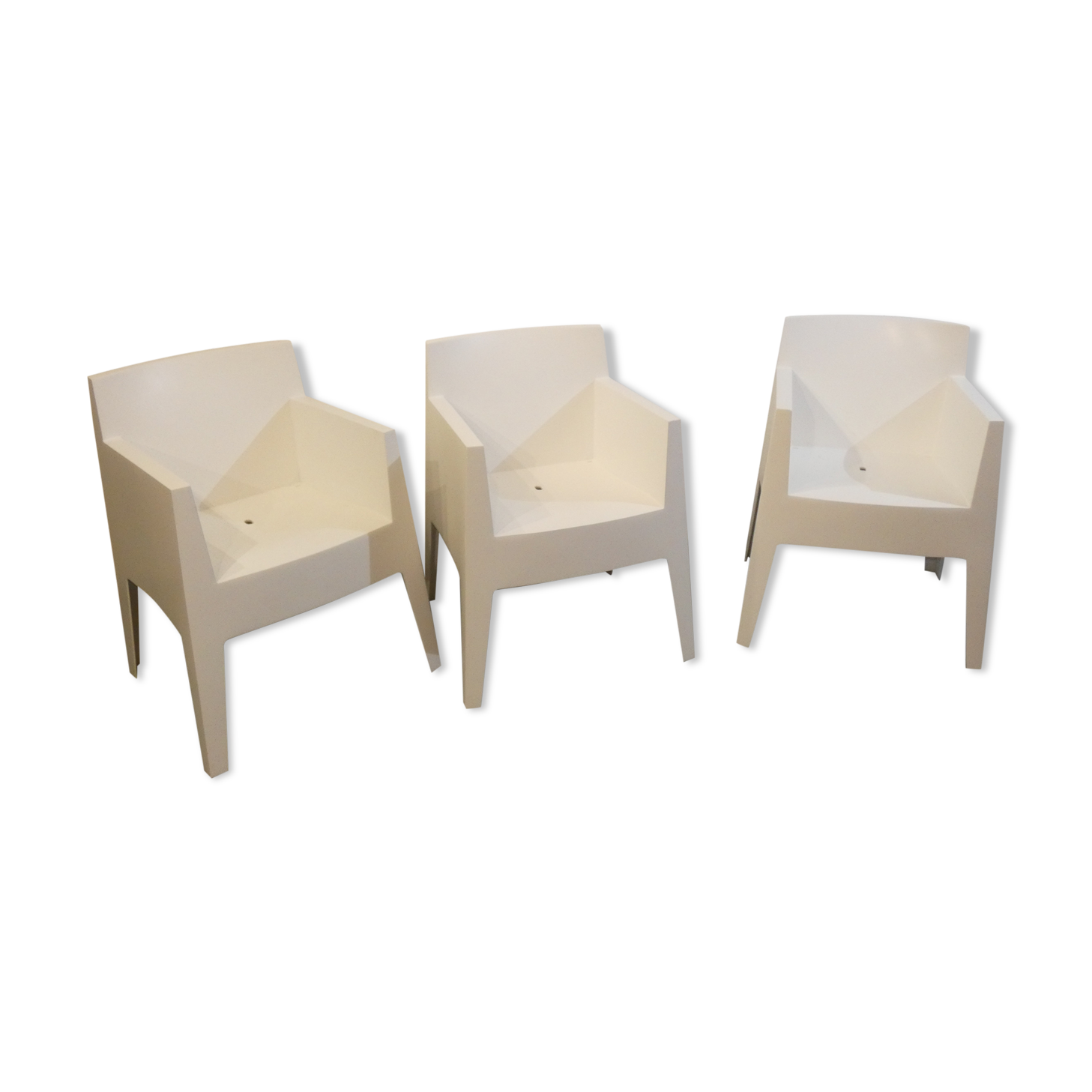 Trio of Joy armchairs by Philippe Starck for Driade