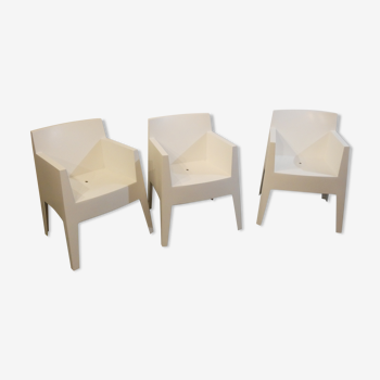 Trio de fauteuils Joy de Philippe Starck pour Driade