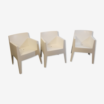 Trio of Joy armchairs by Philippe Starck for Driade