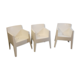 Trio of Joy armchairs by Philippe Starck for Driade