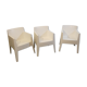 Trio of Joy armchairs by Philippe Starck for Driade