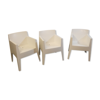 Trio of Joy armchairs by Philippe Starck for Driade