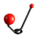 Porte-manteau rouge années 60