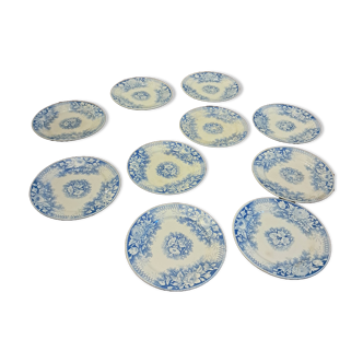 Assiettes jardinniere Sarreguemines