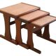 mid century  Copper nesting tables 'Birstall'