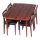 Table extensible scandinave Palissandre – 1960