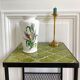 Porcelain vase botanical flowers