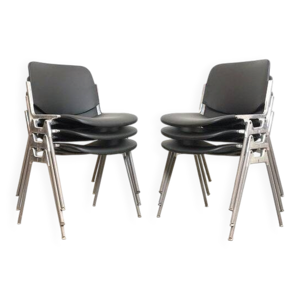 Lot de 6 chaises vintage - giancarlo piretti