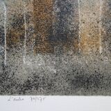 André Goezu: Dawn, the end of a dream, original signed lithograph