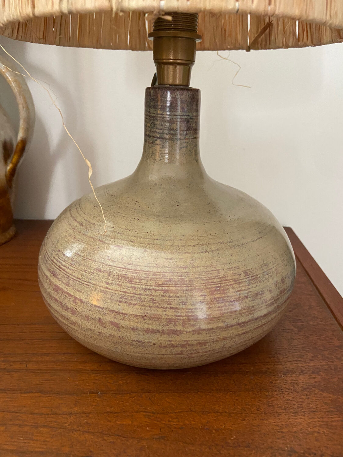 Ceramic lamp by Jean Pierre Gasnier vintage