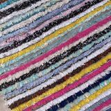 Moroccan carpet Boucherouite colored - 104 x 196 cm