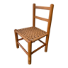 Scandinavian children's chair sitting in rope 70s