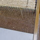 Coffee table in steel and brass, with decorations in colored plexiglas Italy 70s