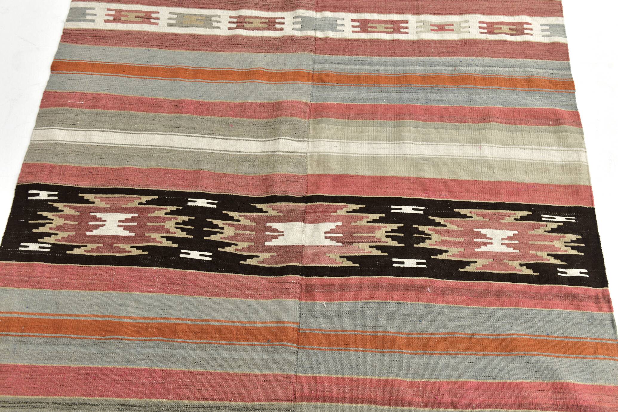 Red & Brown Turkish Kilim Rug 140x243Cm SK 35178