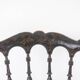 Cane chair in turned and blackened wood. Napoleon III.