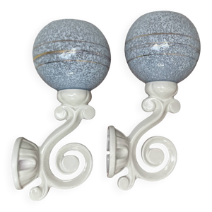 Paire d’appliques murales - pastel