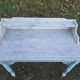 Marble top dressing table old white marble top dressing table
