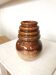 Vintage Fat Lava Vase: West German Brown Glazed Ceramic, Retro Boho Decor