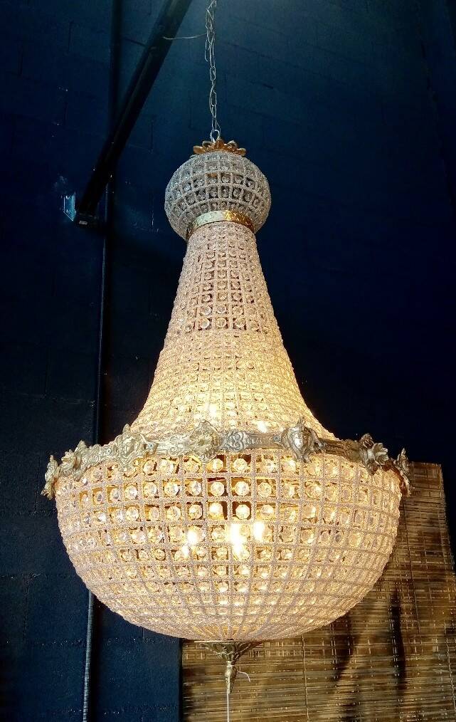 Large pair of hot air balloon chandeliers