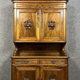 Louis Philippe period two-part sideboard in blond walnut circa 1830