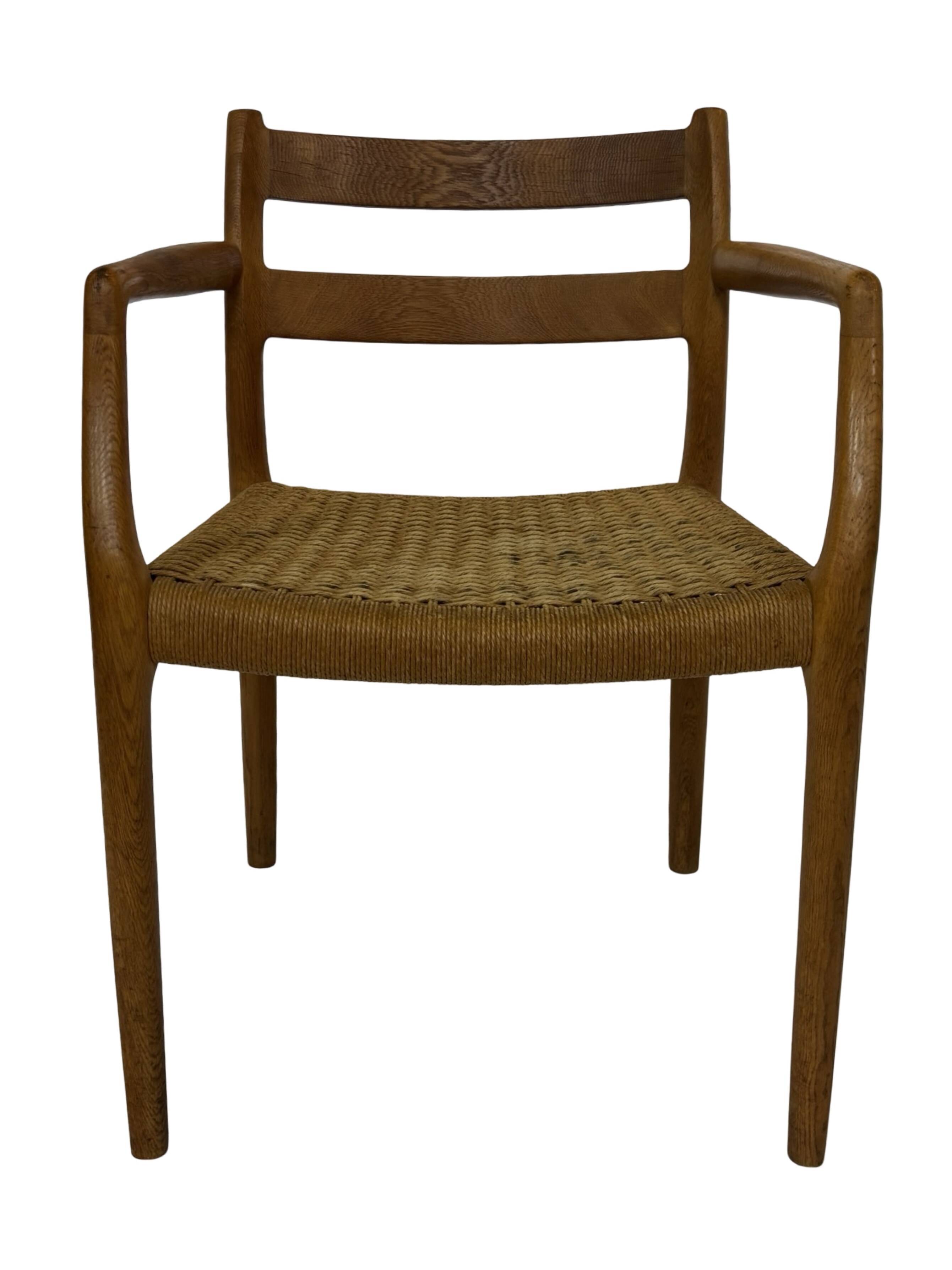 Vintage Niels Otto Moller Armchair Model 67 in Oak Danish Design