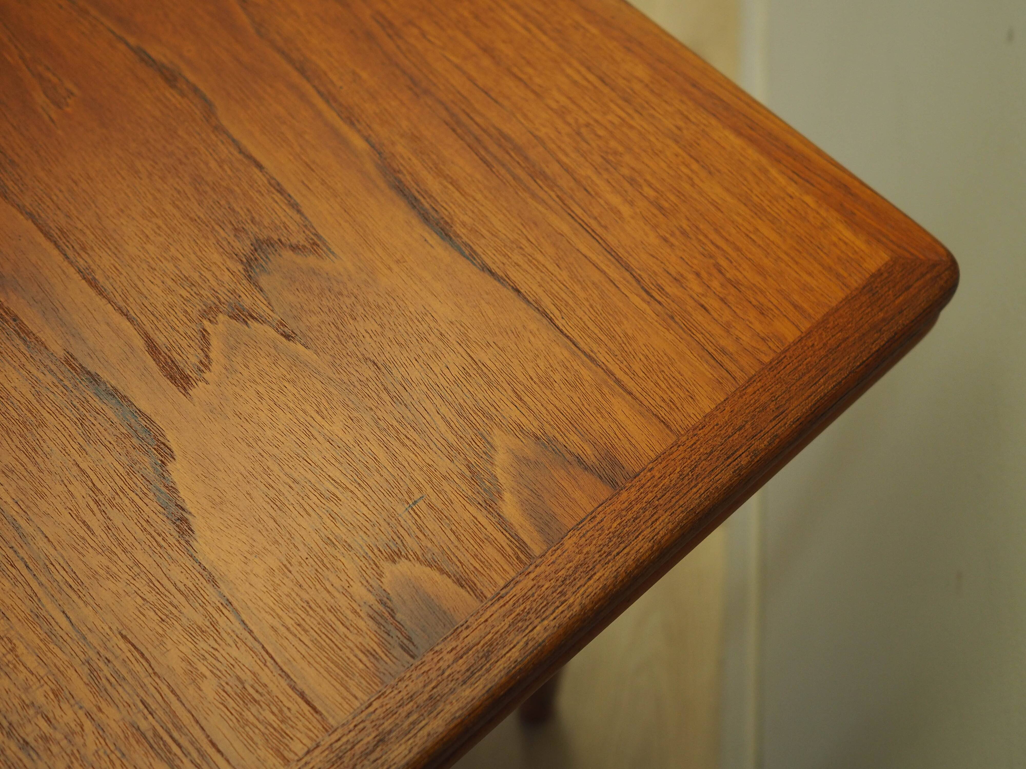 Teak table, Danish design, 1970s, manufactured in Denmark