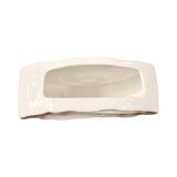 Porcelain, hand-formed Shell vase, Sandra Rich, Germany, 1990s.