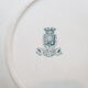 Lot de 6 assiettes plates en porcelaine opaque de Gien modèle Montigny, terre de fer.