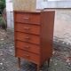 Vintage vintage oak commodus from the 50-60s to 5 drawers