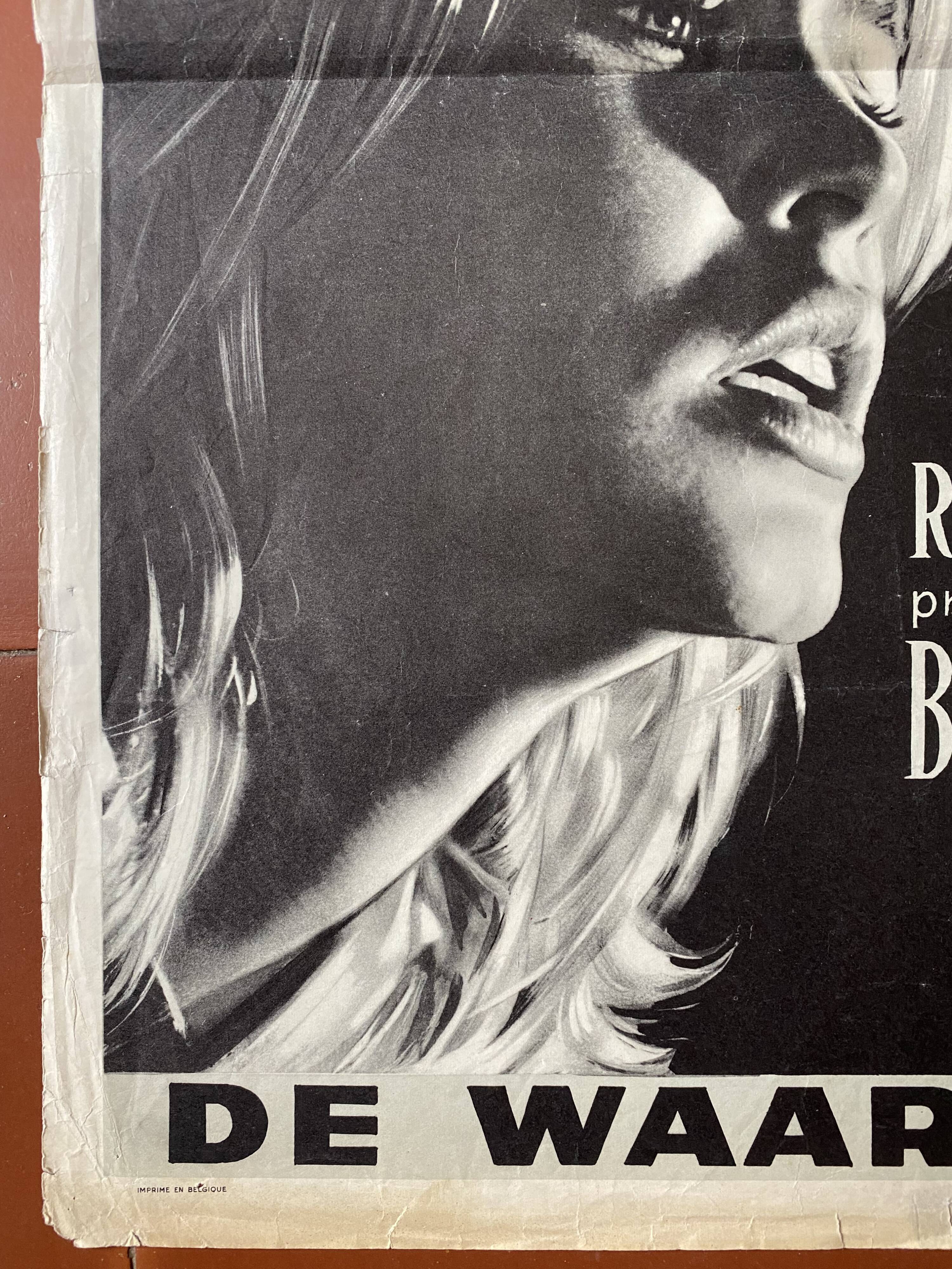 Original cinema poster "The Truth" Brigitte Bardot 37x56cm 1960