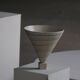 Decorative stoneware vase from mid-20th century, 1960s.
