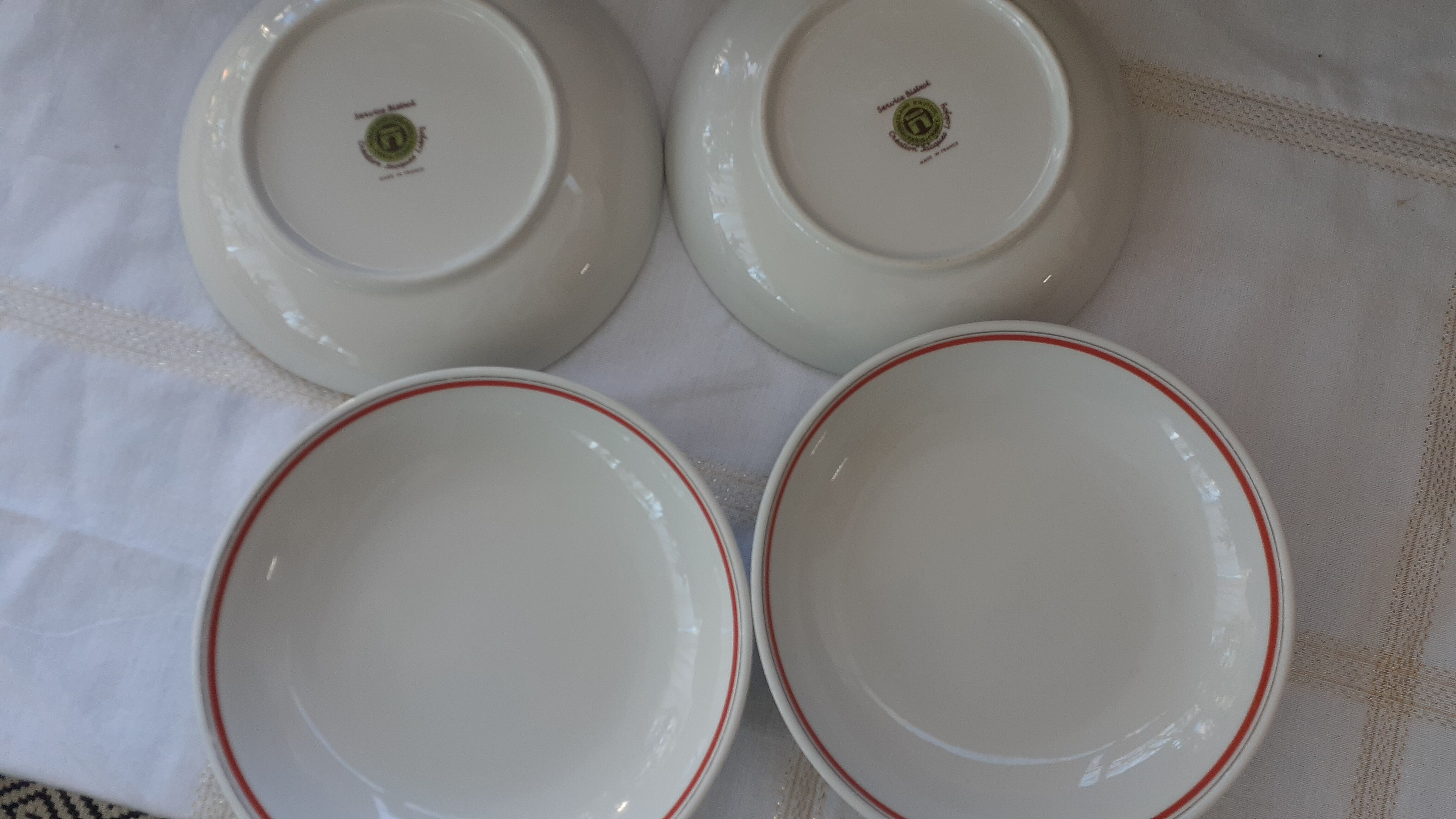 Vintage plate porcelain of auteuil