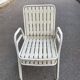 2 white emu rio garden armchairs with armrests