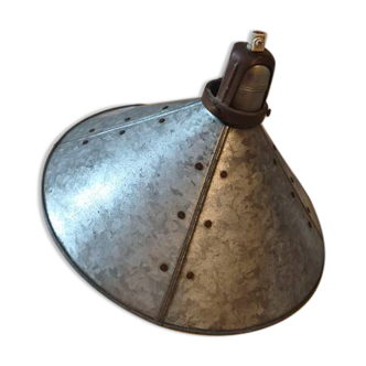 Galvanised metal and brass industrial suspension