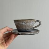 Handcrafted stoneware coffee set