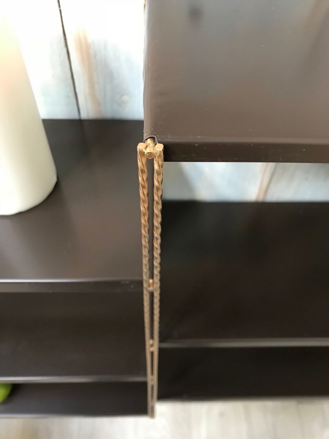Metal thong shelf
