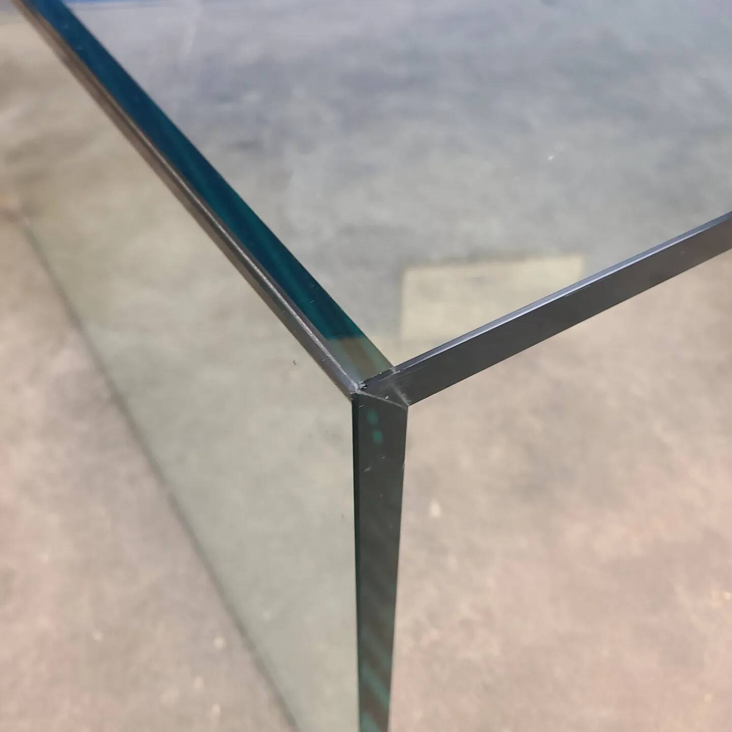 Table basse Eden en verre, années 80 par Tonelli Design