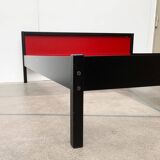 Double bed postmodern German vintage profile system by Elmar Flötotto for Flötotto.