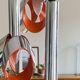 Suspension cascade en acier inox lustre 1970 Raak