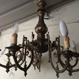 Brass chandelier 8 branches
