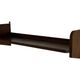 Vintage wooden wall shelve rack bookshelf in oak wood minimalist
