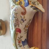 Pair of cornucopia flower vases