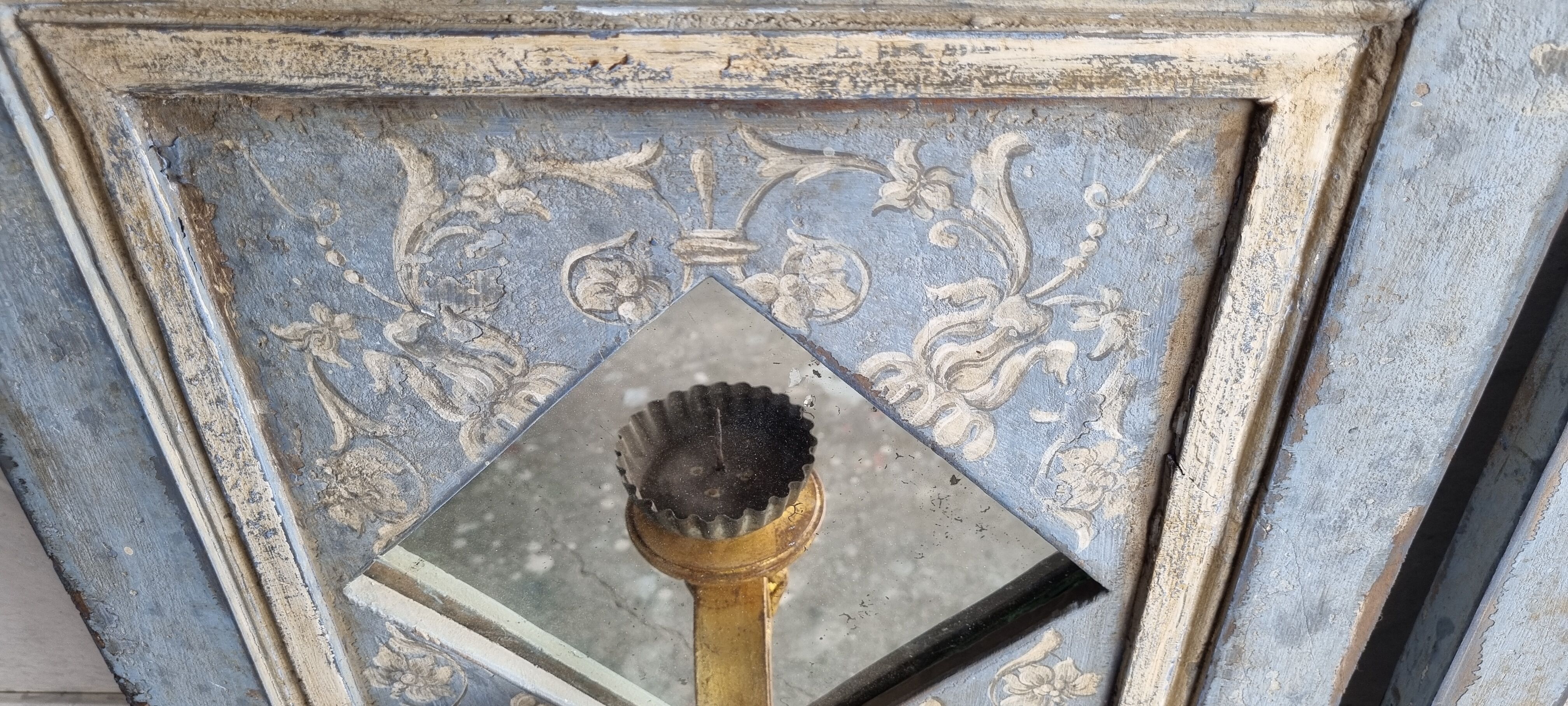 Pair of mirror, wall lamp