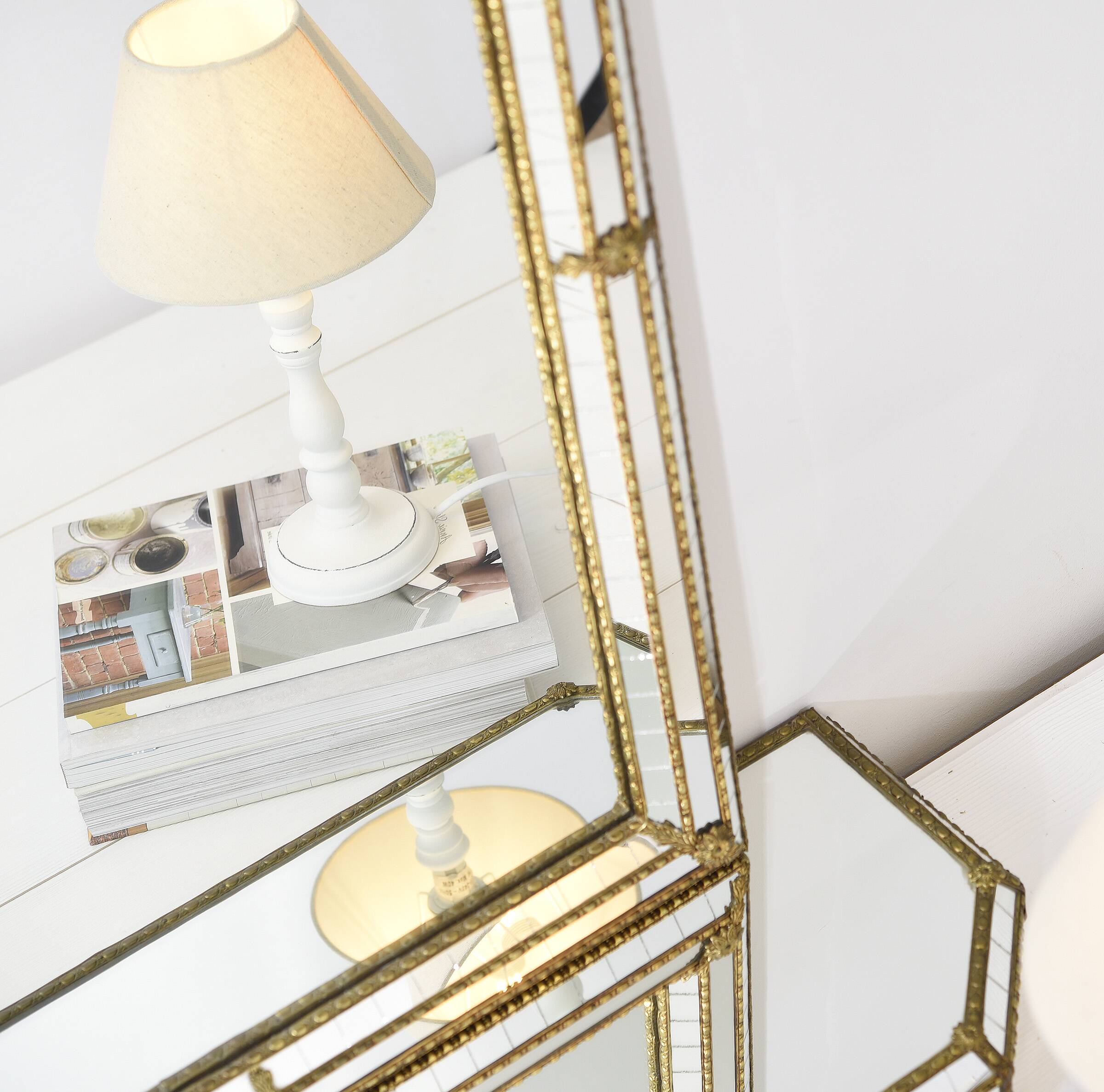 Large Authentic Vintage Venetian Mirror – Hollywood Regency Style