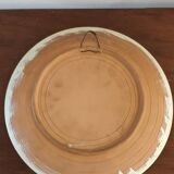 Decorative painted terracotta plate in oriental style