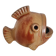 Gunnar Nylund, sculpture/vase/bowl in ceramic shaped like a fish, modern Scandinavian.