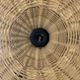 Small suspension, rattan luminaire in hat shape D:60cm
