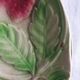 Six slip plates with strawberry decoration