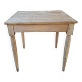 Raw wood bistro table